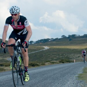 Keen rider Peter Makras at the new Anna Meares Velodrome in Brisbane.